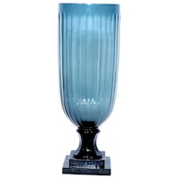 R S Light Hurricane Flower Vases, RS709503, Blue, 16 x 16cm