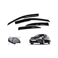 Picture of Auto Pearl ABS Plastic Car Rain Guards for Nissan Sunny New, AUTP763674, 4Packs, Black