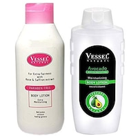 Picture of Buymoor Rose and Saffron with Avocado Winter Body Lotion, Pack of 2, 1300ml
