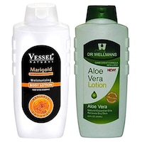 Picture of Buymoor Marigold and Aloe Vera Body Lotion, Pack of 2, 650 ml