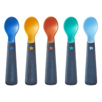 Tommee Tippee Easi Grip Self Feeding Spoon, 6m+ - Pack of 5