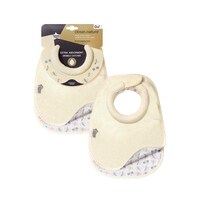 Picture of Tommee Tippee Closer to Nature Milk Feeding Bib, Cream - Pack of 2