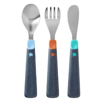 Tommee Tippee Big Kids First Cutlery Set, 12m+ - Set of 3