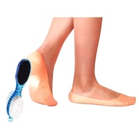 Picture of Buymoor Pain Relief Anti Crack Silicone Heel with Pedicure Brush