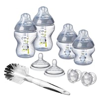 Picture of Tommee Tippee Closer to Nature Owl Feeding Bottle Starter Set, Grey