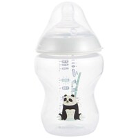 Picture of Tommee Tippee Closer to Nature Panda Feeding Bottle, 260ml, White - Pack of 6