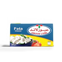 Obour Land Feta Cheese Tetra Pak, 250Gm, Carton of 27 Pcs