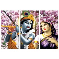 Picture of Creative Print Solution Radha Krishna Painting, CPS013, 24x36 Inches, Multicolour, Pack of 3