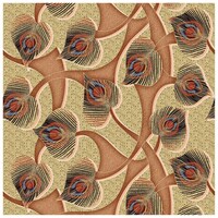 Picture of Creative Print Solution Peacock Wings Wall Wallpaper, 244X41 cm, Multicolour