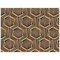 Picture of Creative Print Solution Diagonal Wall Wallpaper, BPBW-026, 275X366 cm, Golden & Brown