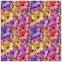 Picture of Creative Print Solution Flowers Wall Wallpaper, 244X41 cm, Multicolour
