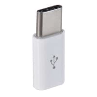 Micro USB Female To Type-C Male Charging Adapter, White