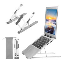 Adjustable Portable Elevator Laptop Stand, Silver