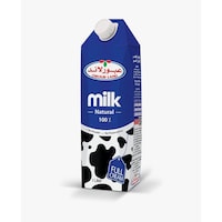Picture of Obour Land Natural Milk Full Cream Tetra Pak, 1 Ltr, Carton of 12 Pcs