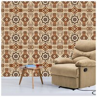 Creative Print Solution Patterned Wall Wallpaper, 244X41 cm, Brown & Beige