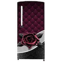 Picture of Creative Print Solution Rose Single Door Fridge Sticker, BPSF128, 49 Inches, Wine