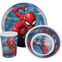 Picture of Disney Spiderman Graffiti Melamine Set without Rim, Pack of 3pcs