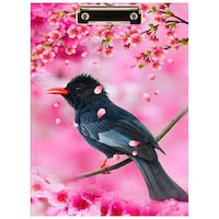 Picture of Creative Print Solution Humming Bird Digital Reprint Clip Board, 14x9.5 Inches, Pink & Black