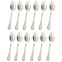 Parage Stainless Steel Table Spoons, Juhi, Set Of 12, Silver
