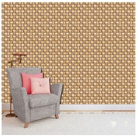 Picture of Creative Print Solution Boxes Wall Wallpaper, BPW226, 244X41 cm, Beige & Brown