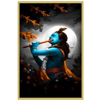 Picture of Creative Print Solution Krishna God Room Size Poster, 12x18 Inches, Multicolour