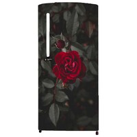 Creative Print Solution Rose Fridge Single Door Sticker, BPSF160, 49 Inches, Black & Red
