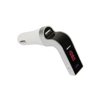 Picture of CARG7 4-In-1 Mobile Car Charger W/ Mic, White/Black