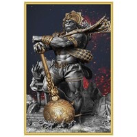 Picture of Creative Print Solution Mahabali Hanuman God Room Size Poster, 12x18 Inches, Multicolour