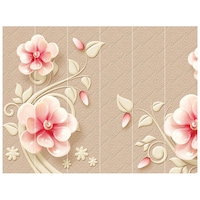 Picture of Creative Print Solution Floral Wall Wallpaper, BPBW-021, 275X366 cm, Pink & Beige