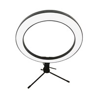 Selfie Bracket Ring Light, 10inch, White/Black