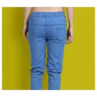 Picture of Karvaan Fashion Women Hot Jeans, Light Blue