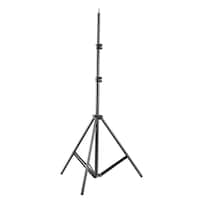Light Stand Adjustable Height Three Sections Tripod, Black -200cm