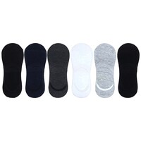 Starvis Unisex Anti-Slip Silicon Grip Socks, Multicolour, Pack of 6