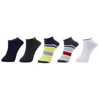 Starvis Unisex Solid Low Cut Loafer Socks, Multicolour, Pack of 5