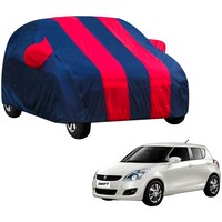 Picture of Kozdiko Waterproof Body Cover with Mirror Pocket for Maruti Suzuki Old Swift, KZDO393239, Blue & Red