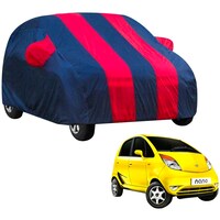 Picture of Kozdiko Waterproof Body Cover with Mirror Pocket for Tata Nano, KZDO393244, Blue & Red
