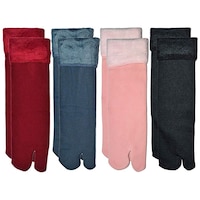 Starvis Women's Patterned Ankle Length Socks, Multicolour, Pack of 4
