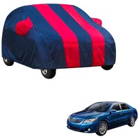 Picture of Kozdiko Waterproof Body Cover with Mirror Pocket for Toyota Etios Platinum, KZDO393502, Blue & Red