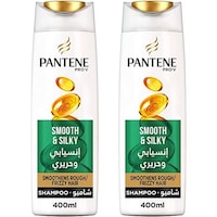 Pantene Smooth And Silky Shampoo, 400ml, Carton Of 24 Pcs
