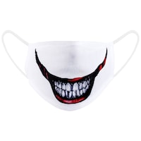 Picture of Ramanta Evil Teeth Printed Face Mask, 2 Layer, Multicolour
