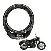 Picture of Ramanta Stainless Steel Number Lock, Royal Enfield, Black