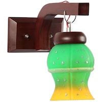 Picture of Afast Decorative Sconce Wall Lamp, AFST704054, 12 x 17cm, Green & Yellow