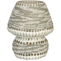 Picture of Afast Decorative Glass Table Lamp, AFST741801, 20 x 25cm, White & Silver