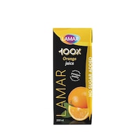 Picture of Lamar 100% Orange Juice, 200ml - Carton of 27 Pcs