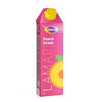 Lamar Peach Drink, 1L - Carton of 12 Pcs