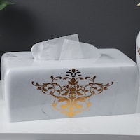 Pan Emirates Tami Tissue Box Cover, Gold