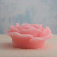 Pan LED Wax Rose Style Decoration Candle, Pink