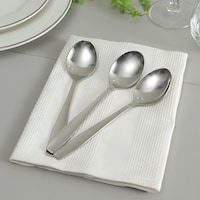 Pan Quality Dozorme Tea Spoon, Silver, Set of 3
