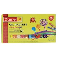 Camlin Kokuyo Oil Pastel - Pack of 12 Shades