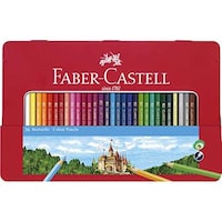 Picture of Faber-Castell Classic Colour Pencils in A Flat Metal Tin, 36 Pcs